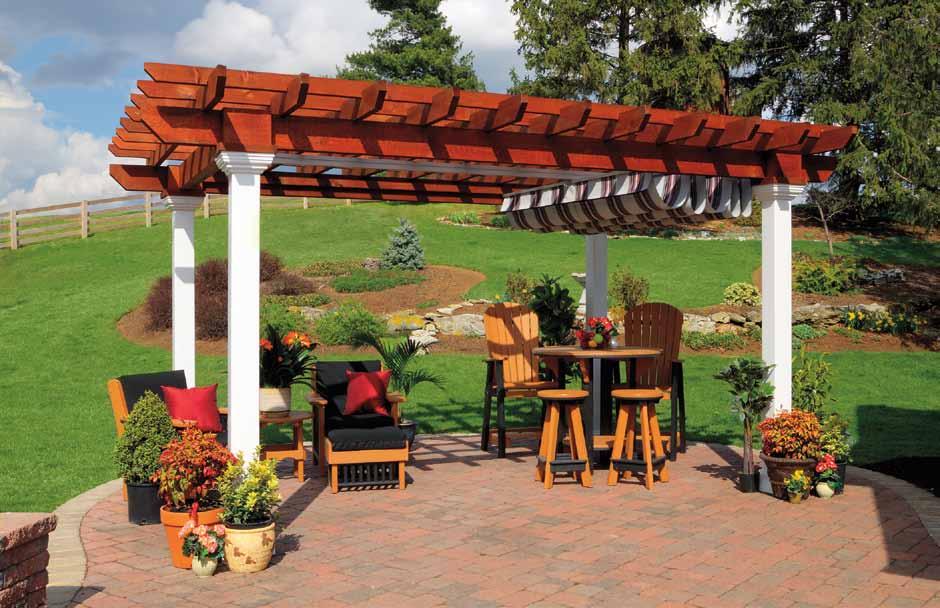 Consider adding this EZShade Canopy System to your new or existing pergola.