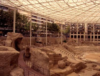 Case study: Roman Saragossa, Spain significance: five monuments of the Roman city founded by Augustus Caesar in 15 bc programmed approach: 1991 94 Forum, 1999 Baths, 2000 Harbour, 2003 Theatre and