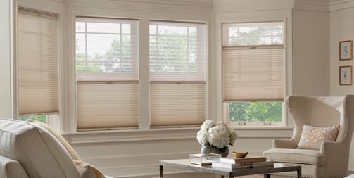 honeycomb shades wood & faux wood blinds Standard Rectangular and Top-Down/Bottom-Up Shades Raising Your Shade: Pull the cord toward the center of the shade (approximately 30 from vertical) until the