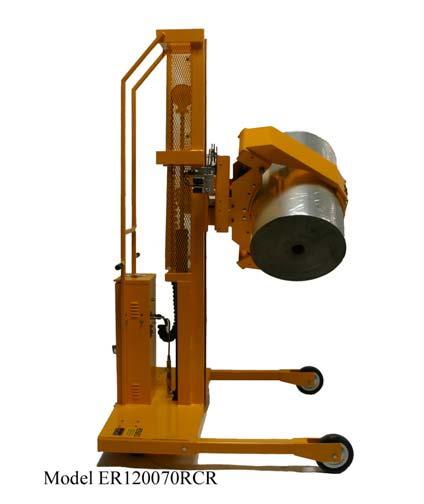 EASYLIFT DRUM DUMPERS WITH MANUAL FORWARD ROTATING CLAMPS EasyLift Drum Dumpers with manual forward rotation are available with manual foot pedal lift