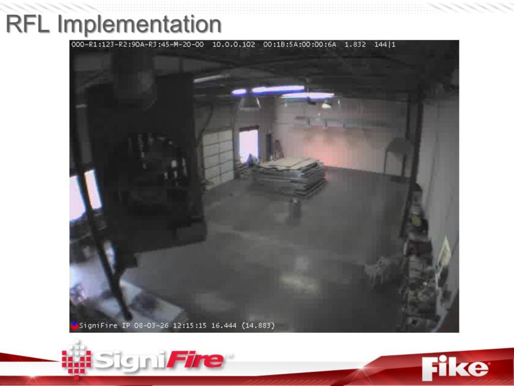Some VID systems can detect the reflection of flame without seeing the flame directly in the camera field of view.