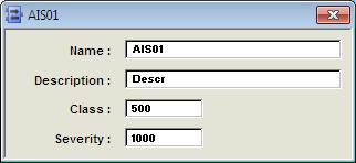 5.11.2 General Parameters Class defines the process section or area in which alarms are grouped. By utilizing class the alarms can be filtered. Valid values are user defined.