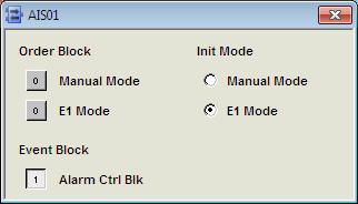 Mode is E1 Init Mode define the mode when the object is cold started Event Block block the event message it the value is