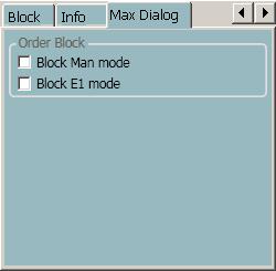 6.4.2 Order Blocking By using the extended faceplate it is possible for the process engineer to limit the