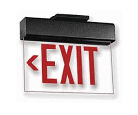 NY Rated Architect s Choice: LED Edge Lit Exit Sign Battery Back-up Recessed or wall recessed Compact, low profile design Standard colors, white, black, brushed aluminum Red or green super bright