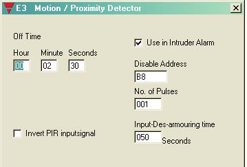 2.3.2. Motion detector Function: Includes motion detectors or similar input modules in the smart-house system.