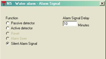 Parameter Alarm siren Siren time With this setting, you determine the duration of the activation of the alarm output upon the occurence of an alarm. The value can lie between 0 and 60 min.