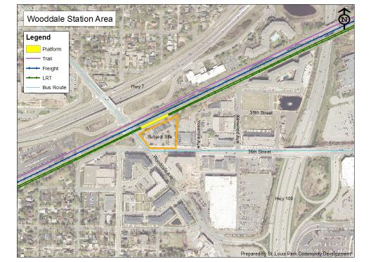 Development Guidelines: Wooddale LRT Station Site As a future station area along the Southwest Light Rail Transit corridor, the Wooddale station area has already seen recent investment in new