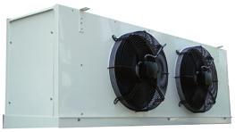 The front panel is a combined fan plate and drain tray which can be lowered on a hinge bracket to gain access to the electrical box and coil connections.