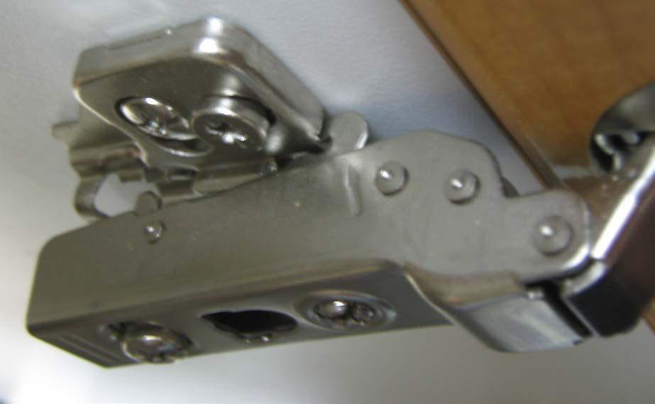 Hinge 1 & 2 Installation F) Hook the hinge to the mounting block at point F G) Latch at point G by