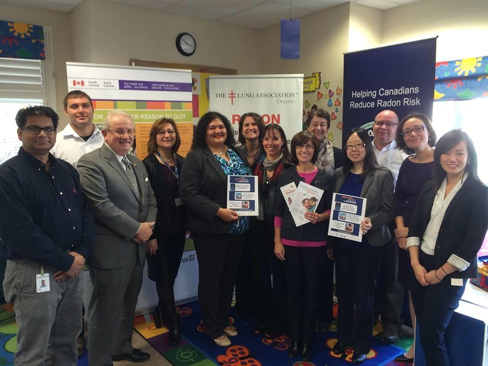 NATIONAL MEDIA LAUNCH EVENT This November Many Voices Will Join Together To Encourage Canadians to Take Action on Radon Launched on October 27, 2015 at Hagerman House Early Learning and Family