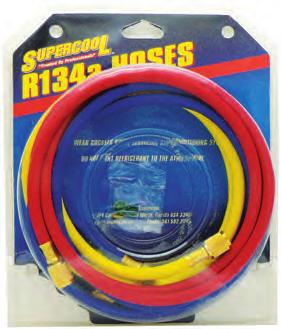 VS0454 REPLACEMENT R134A 72 HOSE SET Includes one each Red, Blue and Yellow Hose Part No.