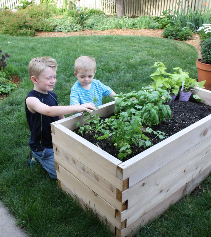 How to Assemble a Raised Planter Bed Recommended Ages: All Ages! When using volunteer labor, make sure that the person assembling the raised planter bed has the necessary skill level.