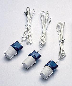 Figure 2: Resistance blocks. Photo: Soilmoisture Equipment Corporation, used with permission. Moisture content sensors measure how much water is present relative to the amount of soil.