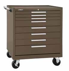 SERIES 34" & 29" CABINETS 2905X 5-DRAWER TOP CHEST Fits 29 or 34 wide roller cabinets Gas struts ensure smooth lid operation 2805X 5-DRAWER TOP CHEST Fits 29 or 34 wide roller cabinets 348X 8-DRAWER