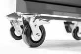 increased mobility Heavy-duty 6 x 2 casters