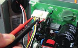 Reset power and turn the remote control fan command to Fan On mode. 310VDC Pins 1-3 Motor Test 1.