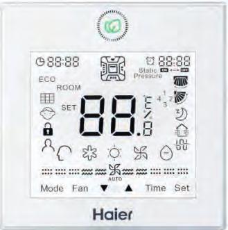For example, if the temp is 25 C (77 F), it will display 25. C (77 F). Humidity display function is reserved. Energy Saving function.