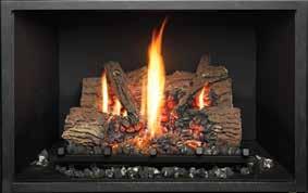 The 564 High Output fireplace offers the same viewing area as the Space Saver fireplace, but it is designed to deliver the heat!