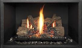 the contemporary Diamond-Fyre burner with a choice of Driftwood or Stones.