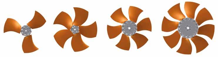 I HasconWing SD Silent Profile axial impellers up to Ø1100 mm HasconWing SD impellers are manufactured with silent profile blades with high solidity and excellent performance at low rpm.