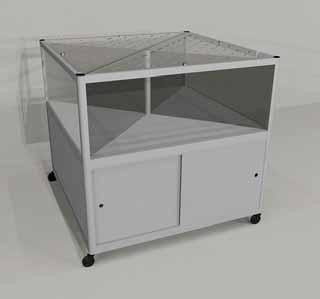 Small Animal Petter Hinged Top Dividers Lockable Lid Structural Info Size: 36 x 36 x 42 48 x 48 x 42 36 x 60 x 42 Weight: 105 lbs. 125 lbs. 150 lbs.