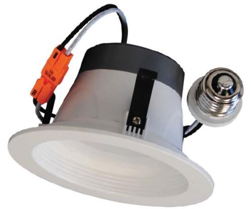 It is wet rated, making it ideal for residential and light commercial use, including bathrooms and showers. The 6 down light fits most 5 & 6 can fixtures.