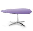 The legs follows the tabletops shape and brings the design a