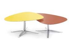 The tables are available in two different sizes, both in black