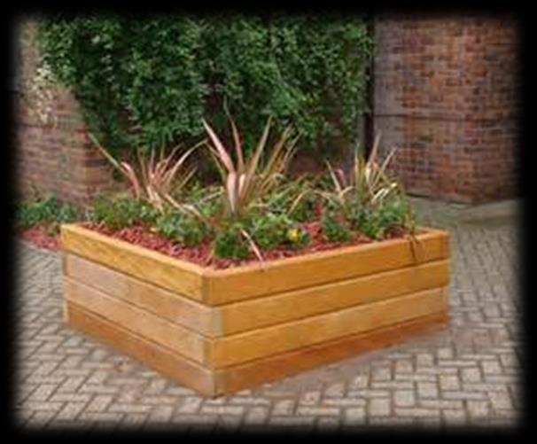 Planter boxes are ideal for spacelimited