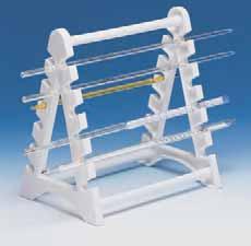 1001372 PIPETTE RACK CIRPIP Portable upright rack for pipettes and thermometers, made of PVC. No.