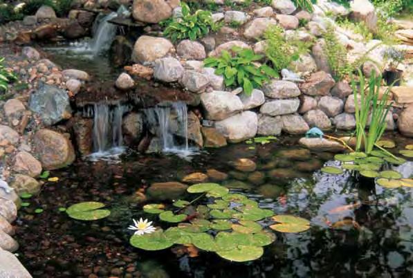 MAINTENANCE During the pond season, filter media baskets and mechanical filter media can easily be removed and rinsed with a garden hose as required to remove any dirt and debris.