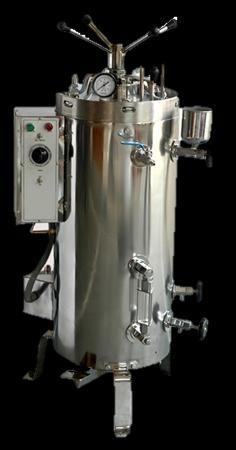 AUTOCLAVE STERILIZERS: VERTICAL AUTOCLAVE: (MODEL: EI- V06) Our Microprocessor based vertical autoclaves are double/ triple walled units.