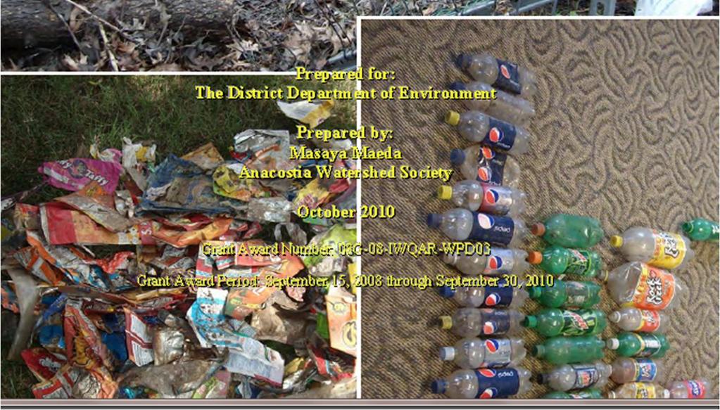 Excerpt from AWO Report: Exceutive Summary, page vii The Plastic Bags category was the eighth most abundant pollutant found in the trap and comprised 3.3% of the total number of trash pieces.