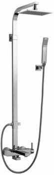 BIMINI PLATINUM Grifería para ducha - 1 vía Wall mounted shower mixer - 1 outlet diverter Douche à encastrer - 1 voie Mezclador empotrable 1/2 para ducha. Concealed shower kit 1/2.