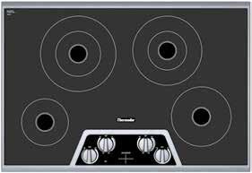 CEM304NS 30-INCH ELECTRIC COOKTOP MASTERPIECE SERIES FEATURES & BENEFITS - Dual element offers the capability to use multiple pan sizes - Cooktop indicates when elements are still hot - Full
