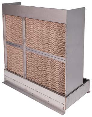 Twelve pounds of unheated evaporated water (vapor) reduces the cooling load by about one ton, saving about 12,000 Btus.