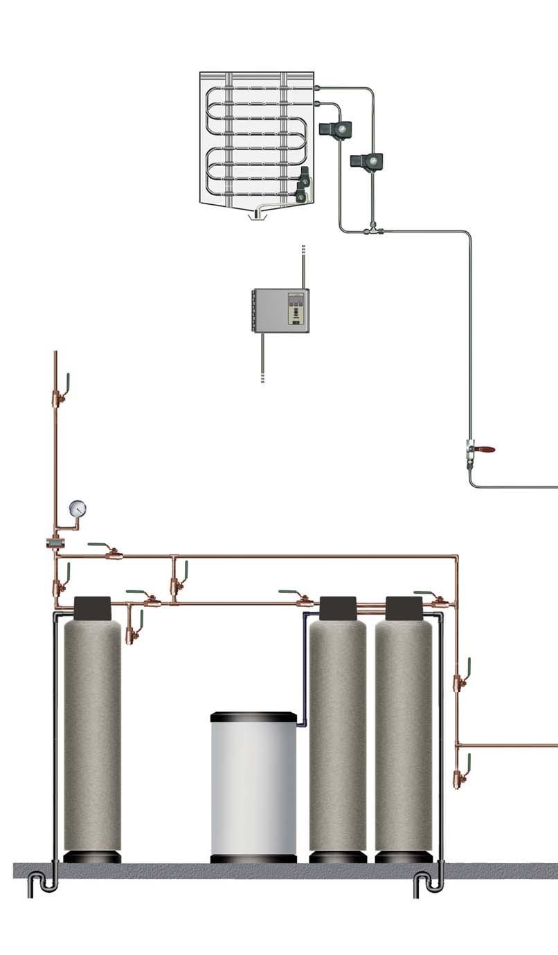 High-Pressure System sequence of operation A COMPLETE SYSTEM THAT INCLUDES WATER TREATMENT 1 Water enters system from municipal water supply 2 Dechlorinator (wall-mounted on smaller models) 8