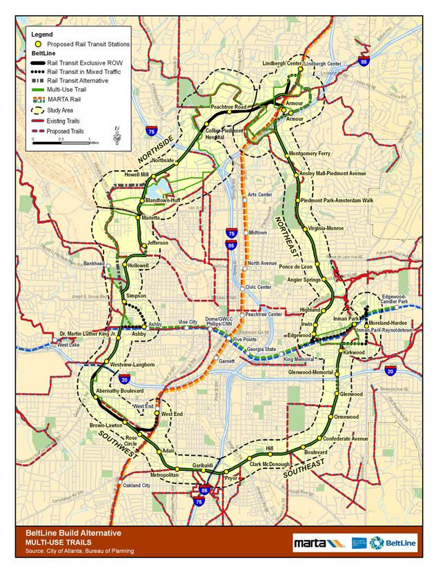 Bicycle and Pedestrian Trails Existing and Proposed