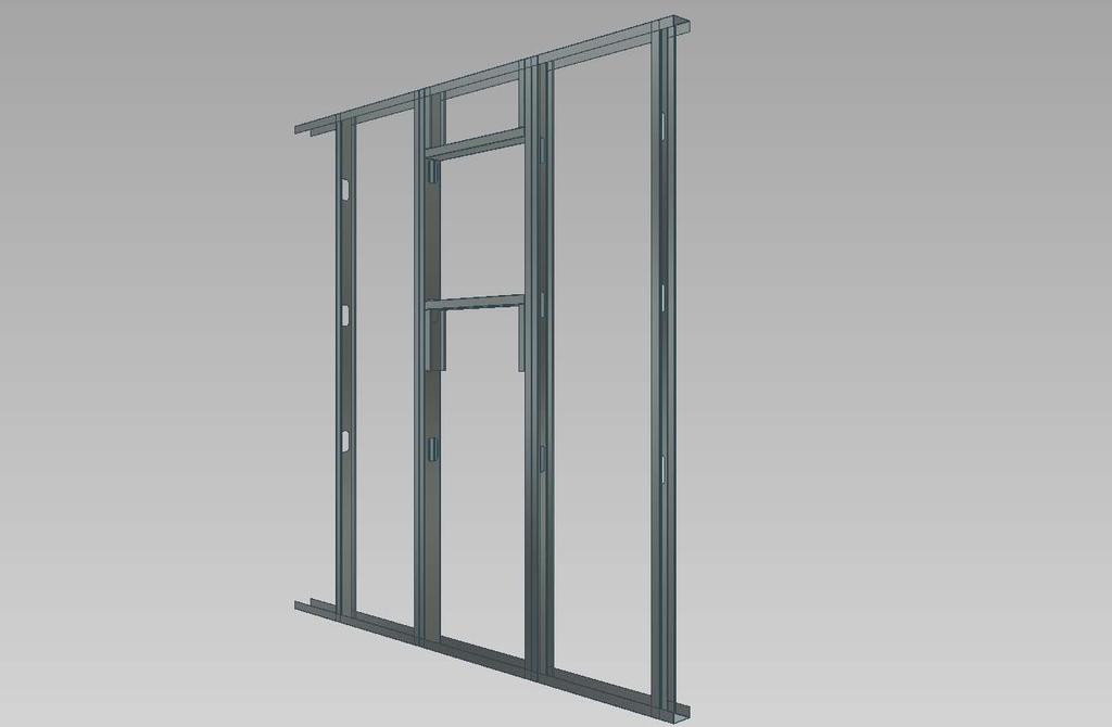 Typical Framed Wall Partition Steel or Wood Stud Framing Openings