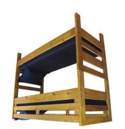 066-240 Ladder End Bunkbed Fits 36x75 Mattress. XL Also Available. NEW! Hook-on Toolless Shelf. -Toolless Hook-On Shelf for Ladder End Single Beds & Bunkbeds.