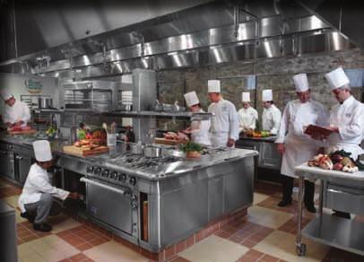 The Cooking Equipment Factor The type of cooking that a restaurant does and the equipment used has a direct influence on the design and horsepower of the ventilation system requirements for any given
