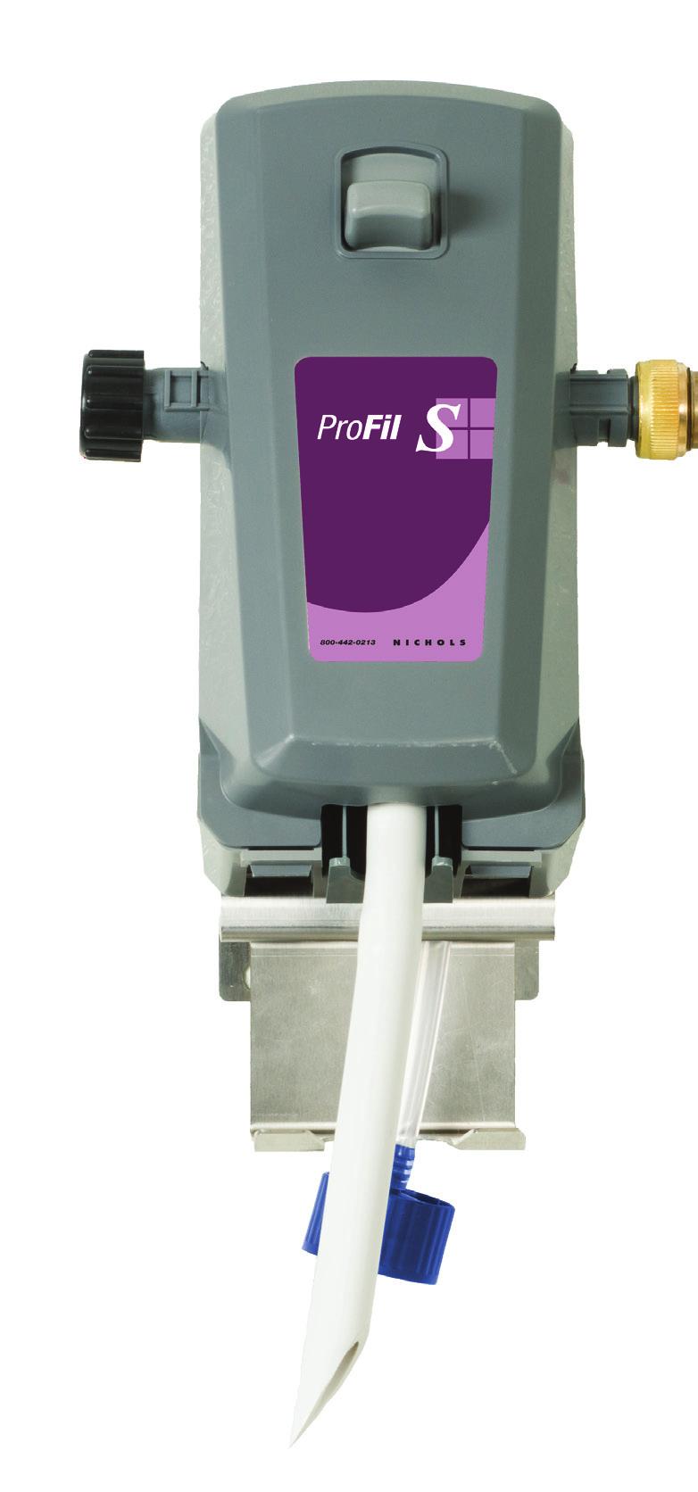 S Push button lever locks for filling up mop buckets and automatic scrubbers.