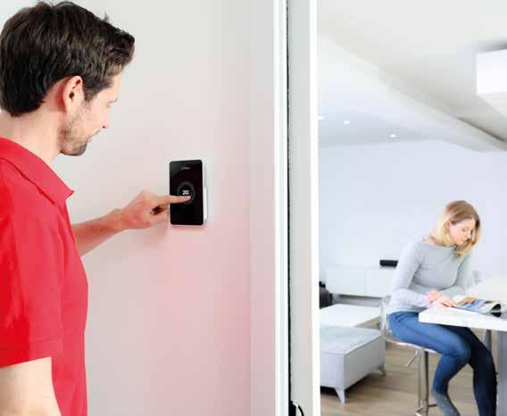 11 Easy to install Installing the EasyControl is simple. The device can be mounted to the wall and connected to the boiler using a 2-core cable.