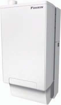 Space heating Daikin Altherma hybrid heat pump smartly chooses between the heat pump and/or the gas boiler,