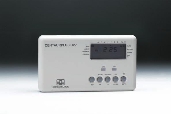 Horstmann. CentaurPlus C27 Two channel 7 day programmer allowing independent time control of central heating and hot water.