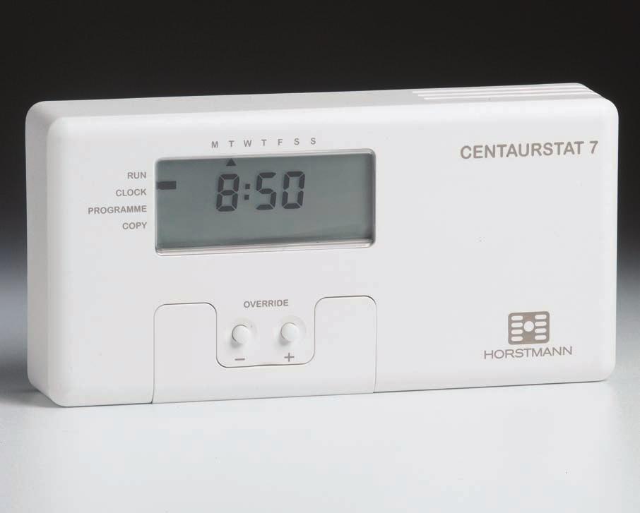 CentaurStat Electronic Programmable Thermostat Compact and stylish, CentaurStat is a single channel, 7 day time and temperature control suitable for combi boiler applications and conventional systems.