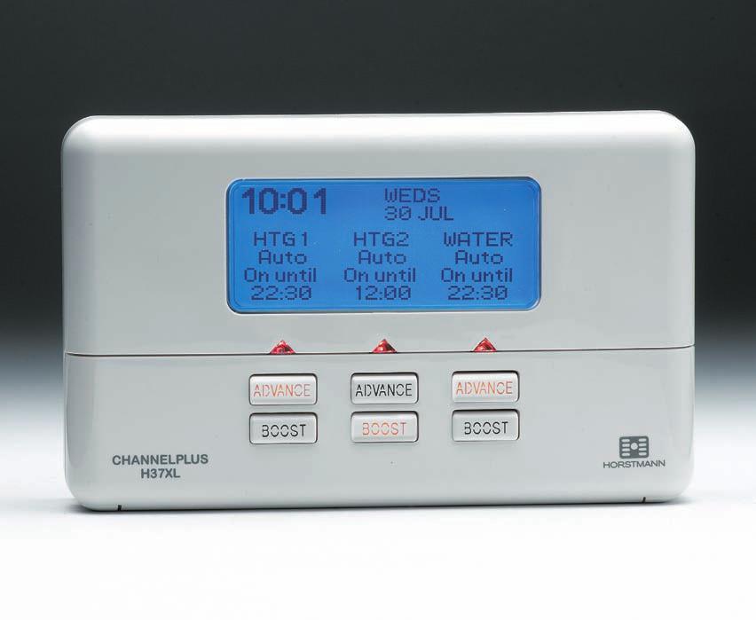 ChannelPlus H37XL SERIES 2 Electronic Programmer A three channel programmer giving independent timing of each channel on a 7 day programme.