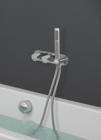 operated for bath filling with a handset, or double showering with an overhead shower and handset.