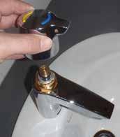 Loosely place the handle over the SQX cartridge spline and rotate handle in a clockwise motion to fully close the mixer and determine the OFF position.